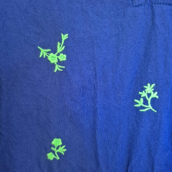 Hatley Women’s Blue Embroidered Tiered Mini Dress – Size Medium - Picture 4 of 7